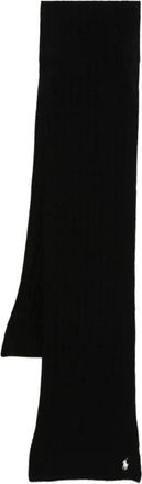 Ralph Lauren Cable Sjaal van wol-cashmere - Dames - Wintersjaals - Zwart - ONE Size - Wol - Accessoires
