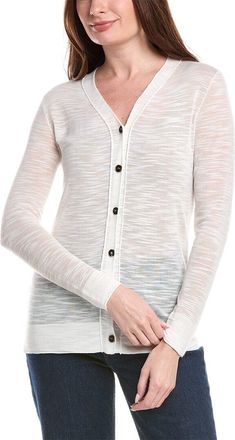 Lafayette 148 New York Button Front Cardigan