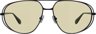 Bottega Veneta Yellow Pilot Unisex Sunglasses BV1344S 002 61