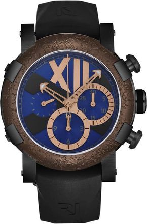RJ Watches Titanic-Dna Chronograph Automatic Blue Dial Mens Watch RJ.TI.CH.503.20