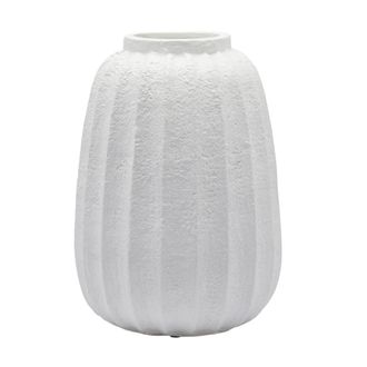 Schubiger M&ouml;bel Vase Rillen Keramik H: 50 cm