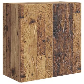 vidaXL Armario De Pared Madera Envejecida 59 X 31 X 60 Cm Vidaxl