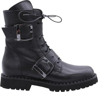 Laura Bellariva Zinat Stijlvolle Enkellaars - Dames - Veterlaarzen - Zwart - 36 EU - Schoenen