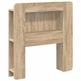 vidaXL Cabecero Con Armario Roble Sonoma Madera De Ingenier&iacute;a Vidaxl