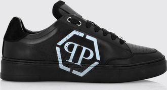 Philipp Plein Sneakers low-top in pelle di vitello con monogram e logo Hexagon