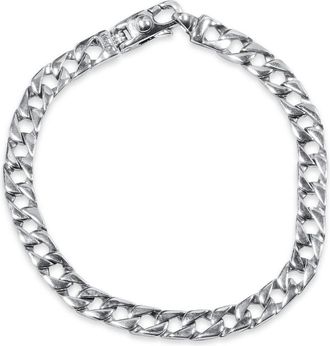 Pompeii3 Mens Curb Link 14k Gold (17gram) or Platinum (27gram) 6.5mm Bracelet 8.25