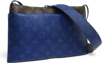 Louis Vuitton Pre-owned Cross Body Bags, female, Multicolor, Size: ONE SIZE Pre-owned Stylish Printed Leather Messenger Bag with Adjustable Strap