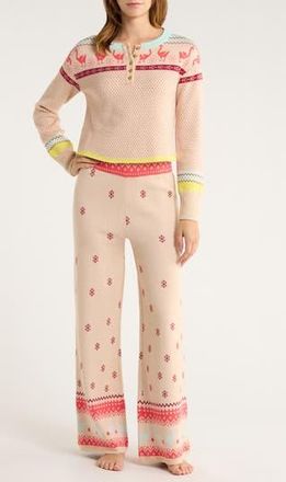 Free People Dream Whispers Pajamas in Flock Tales at Nordstrom Rack, Size X-Large