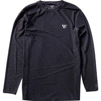 Vissla Twisted Eco Long-Sleeve Shirt - Mens in Black Heather at Nordstrom, Size X-Large