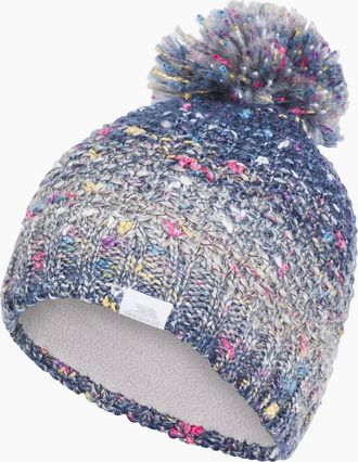 Trespass Womens Trespass Adults Zabella Knitted Bobble Hat - Blue - Size: ONE size