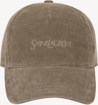 Saint Laurent Velvet Baseball Hat