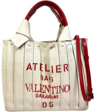 Valentino Pre-owned Fabric handbags - Dames - Vintage Shopper - Beige - ONE Size - Vintage