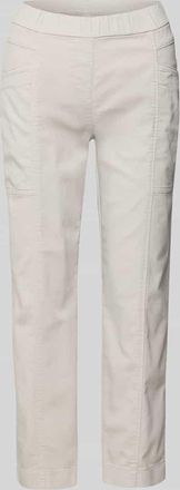 Toni Regular Fit Jogpants mit verkürztem Schnitt Modell Sue in Hellgrau, Größe 48