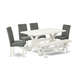 East West Furniture 6-Pc Kitchen Dinette Set