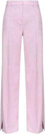Pinko Wijde broek - Dames - Wijde Broeken - Roze - 2XL - Broeken