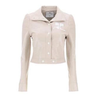 Courr&egrave;ges Dames, Jassen, Beige, Maat: S Katoen