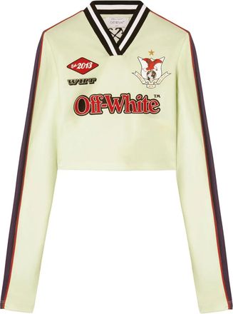 Off-white T-shirt Soccer - Verde