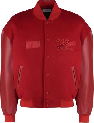 VETEMENTS Bomber con ricamo - Rosso