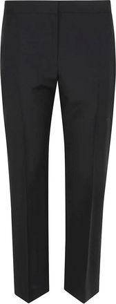 Alexander McQueen Straight Trousers, female, Black, S, Slim Fit Trousers for Women