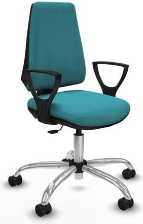 Piqueras y Crespo Piqueras Y Crespo - Elche Cp Bali Turquesa Brazos Fijos Base Cromada Ruedas Nailon 65mm