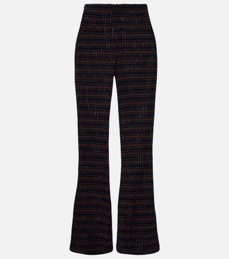 Veronica Beard Yadira Kick knitted flared pants
