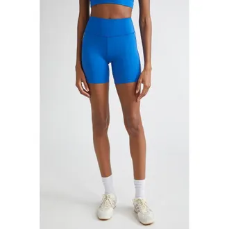 Sporty & Rich Bold Health Bike Shorts in Paris Blue at Nordstrom, Size X-Large