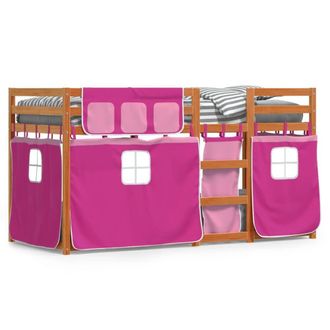 Berkfield Home Bunk Bed without Mattress Pink 80x200 cm Solid Wood Pine