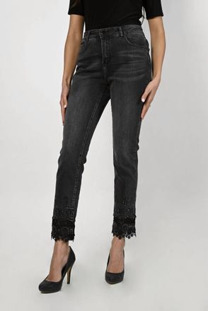 Frank Lyman Design Denim Pants In Black