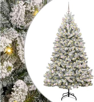 vidaXL Árbol de Navidad artificial Verde y 240 cm PVC y Metal vidaXL