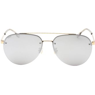 HUGO BOSS Mens Silver Lens Gold Sunglasses - One Size