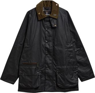 Barbour Beaufort Waxed Jacket - male - Barbour - Light Jackets - Blue - XL - Jackets