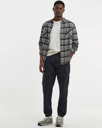 Jacamo Elasticated Waist Cuffed Cargo