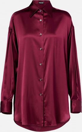 Tom Ford Camicia in raso di misto seta