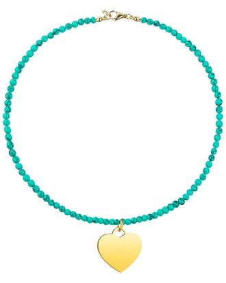 Liv Oliver 18K 15.75 Ct. Tw. Turquoise Drop Necklace