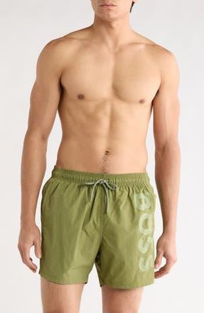 BOSS Octopus Swim Trunks in Med Grn at Nordstrom Rack, Size Xx-Large