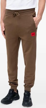 HUGO BOSS logo-patch track pants - Brown