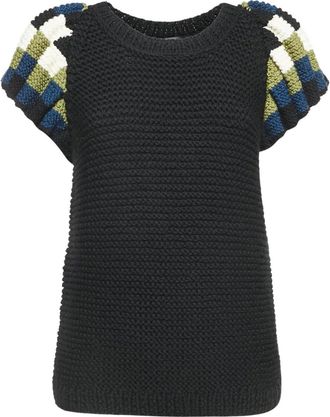 Fendi crochet T-shirt - Black