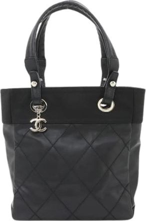 Chanel Borsa Tote Vintage Pre-owned in tela - - Pre-owned - Donna - Nero - ONE SIZE