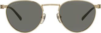 Gucci Grey Round Mens Sunglasses GG1875S 001 48