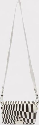 Off-white Womens Off-White Optical Mini Flap Bag Black White - Size: O/S