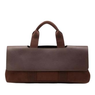 Herm&egrave;s Pre-owned Valparaiso Long MM - Dames - Vintage Handtas - Bruin - ONE Size - Leer - Vintage