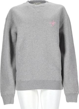 J.W.Anderson Classic Crew Neck Grey Cotton Sweatshirt