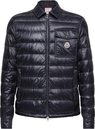 Moncler Moncler Mourillon Down Shirt Jacket, Men, Blue, Size: 1