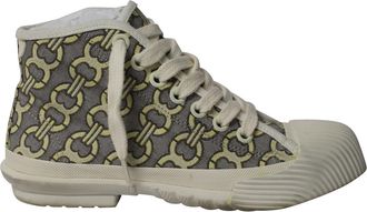 Tory Burch Tory Burch Pre-owned Womens Buddy High-Top Sneakers in Multicolor Canvas - Multicolour - Size UK 4