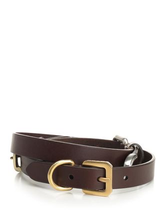 Etro Leather Belt Cinture Marrone-Donna