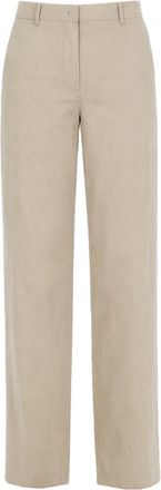 Paul Smith Neutrals Wide-Leg Clean Front Chinos