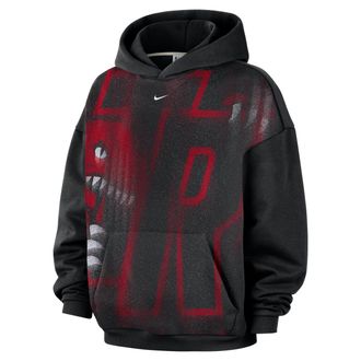 Nike Mens Toronto Raptors Standard Issue Fleece Basketball Hoodie in Black | IQ2610-010
