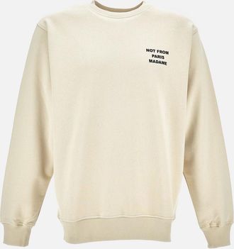 Dr&ocirc;le de Monsieur Felpa Slogan Girocollo