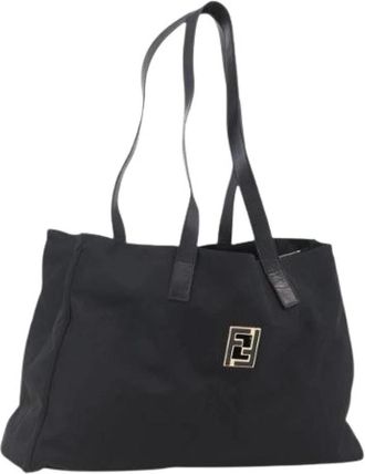 Fendi Pre-owned Vintage Tote Bag - Dames - Vintage Shopper - Zwart - ONE Size - Nylon - Vintage