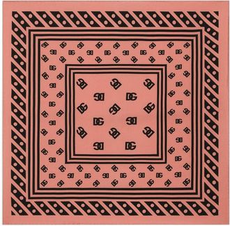 Dolce & Gabbana Sciarpa DNA con monogramma - Rosa